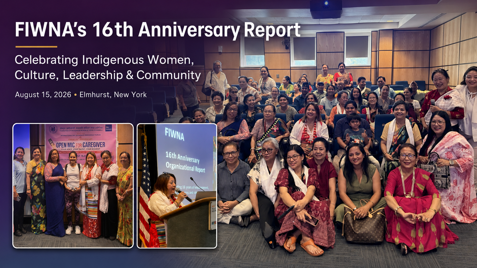 FIWNA Marks 16th Anniversary with World Indigenous Peoples Day Celebration and Open Mic for Caregivers